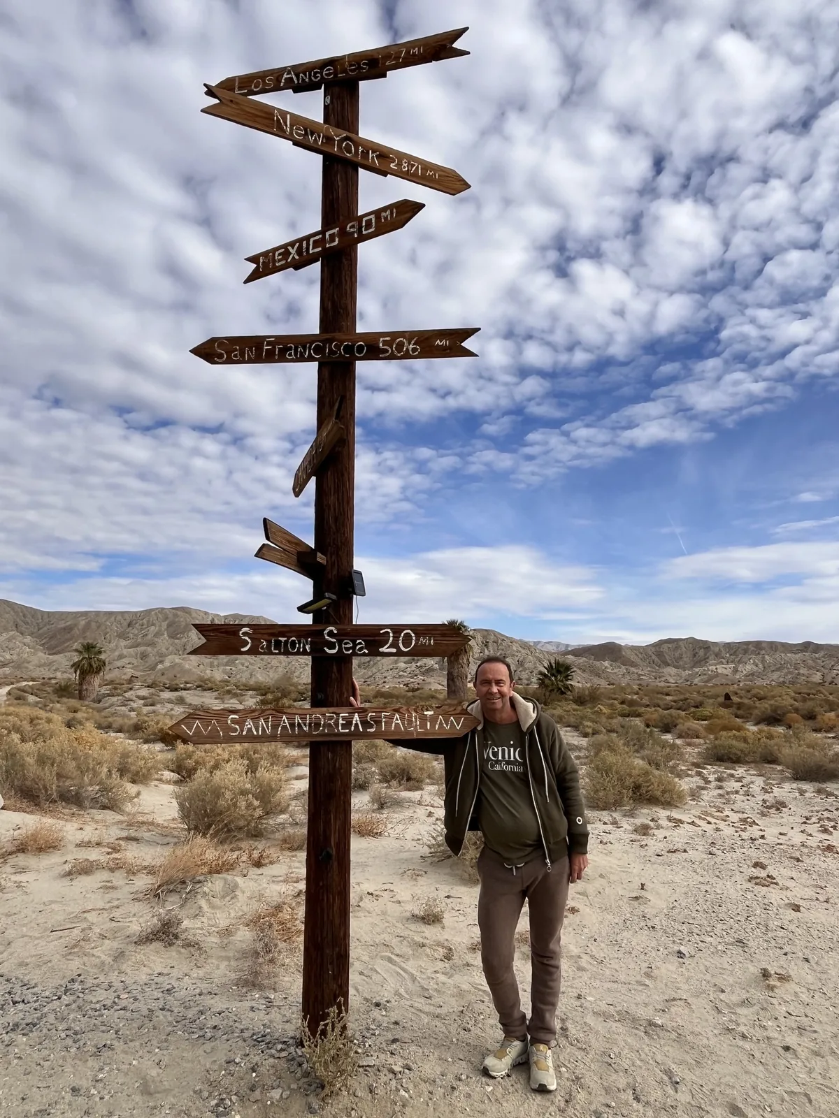 Stephan Cygler in the California desert