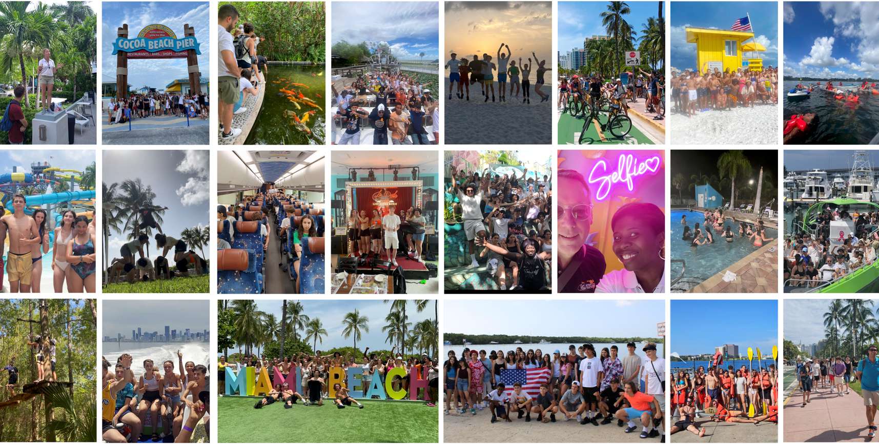 Student group travel client experience in Florida