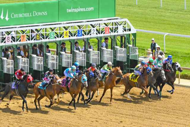 Churchill Downs race-day atmosphere during Thurby